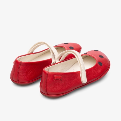 Camper Twins Kids Ballerinas US-64772 Red / Cream Factory Outlet